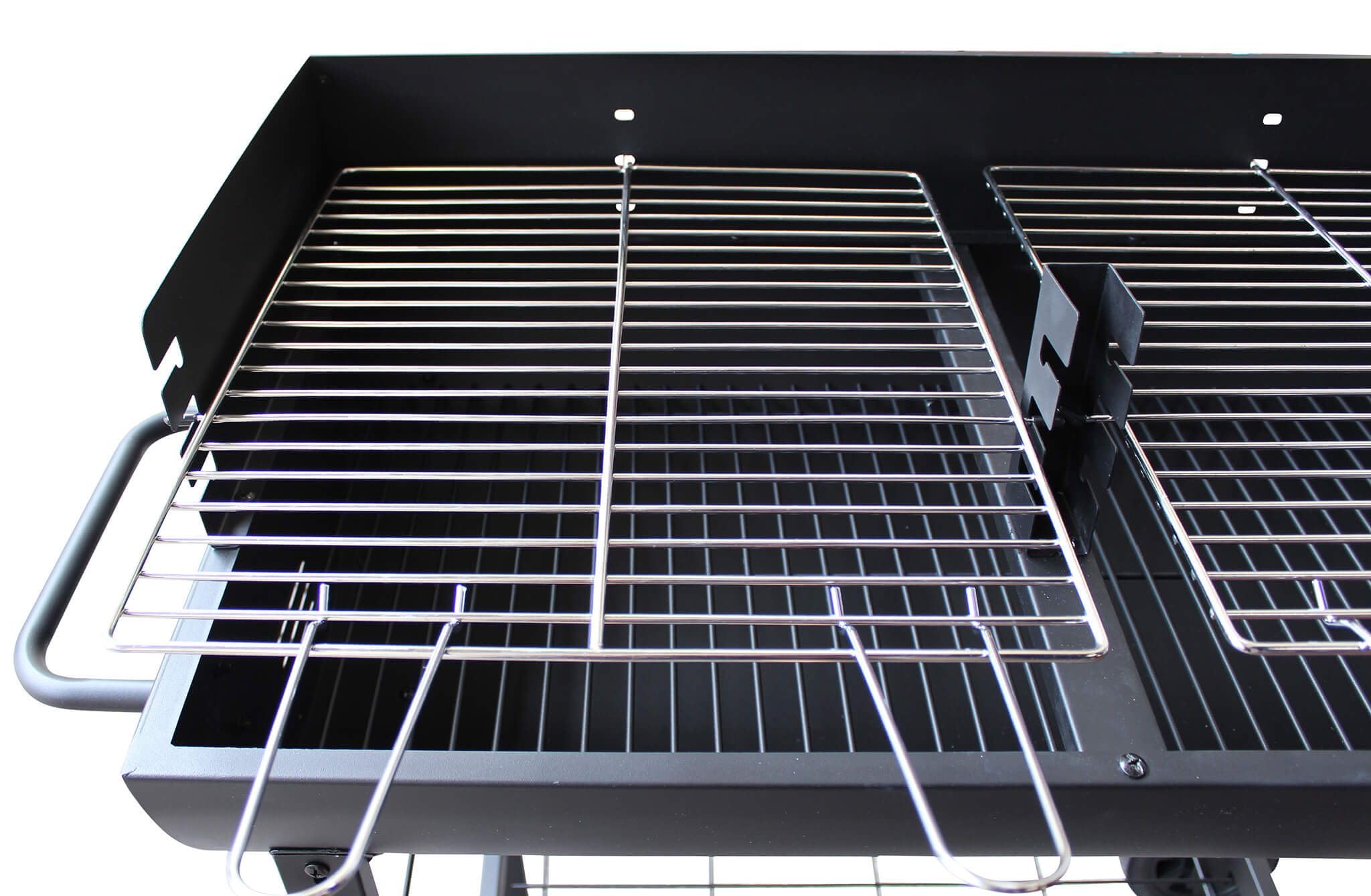 Barbecue a carbonella con ruote da campeggio grigliata di design americano