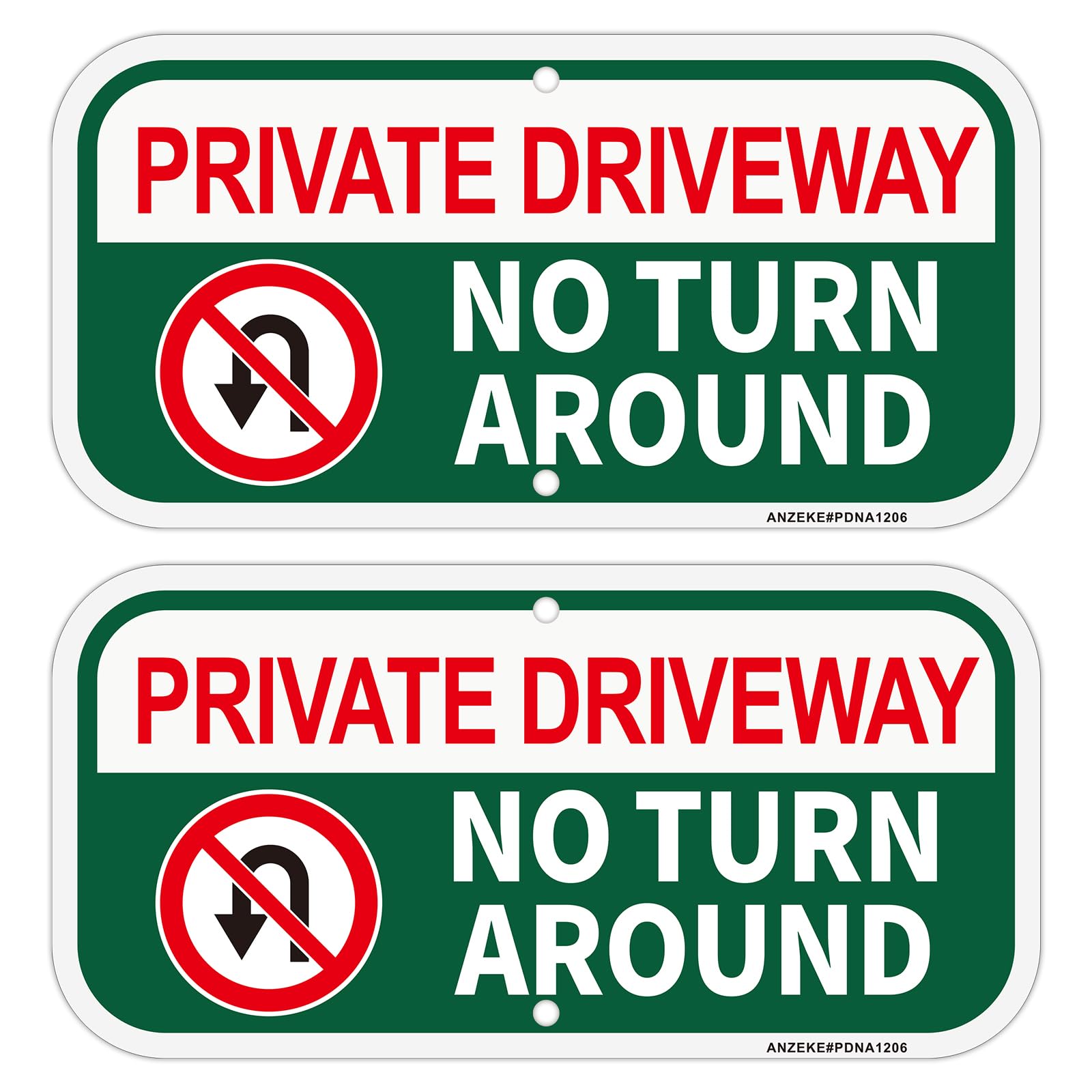 ●NO TURN AROUND Amazon.com: Private Drive No Turn Around Signs Metal