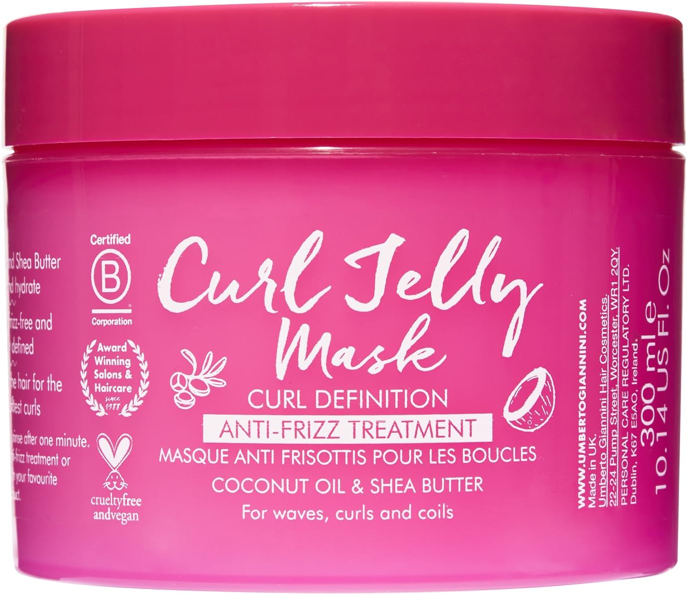 Curl Jelly Mask 300 ml | Super Nourishing & Conditioning Treatment | Leaves Hair Frizz-Free & Perfectly Defined | Imported from UK