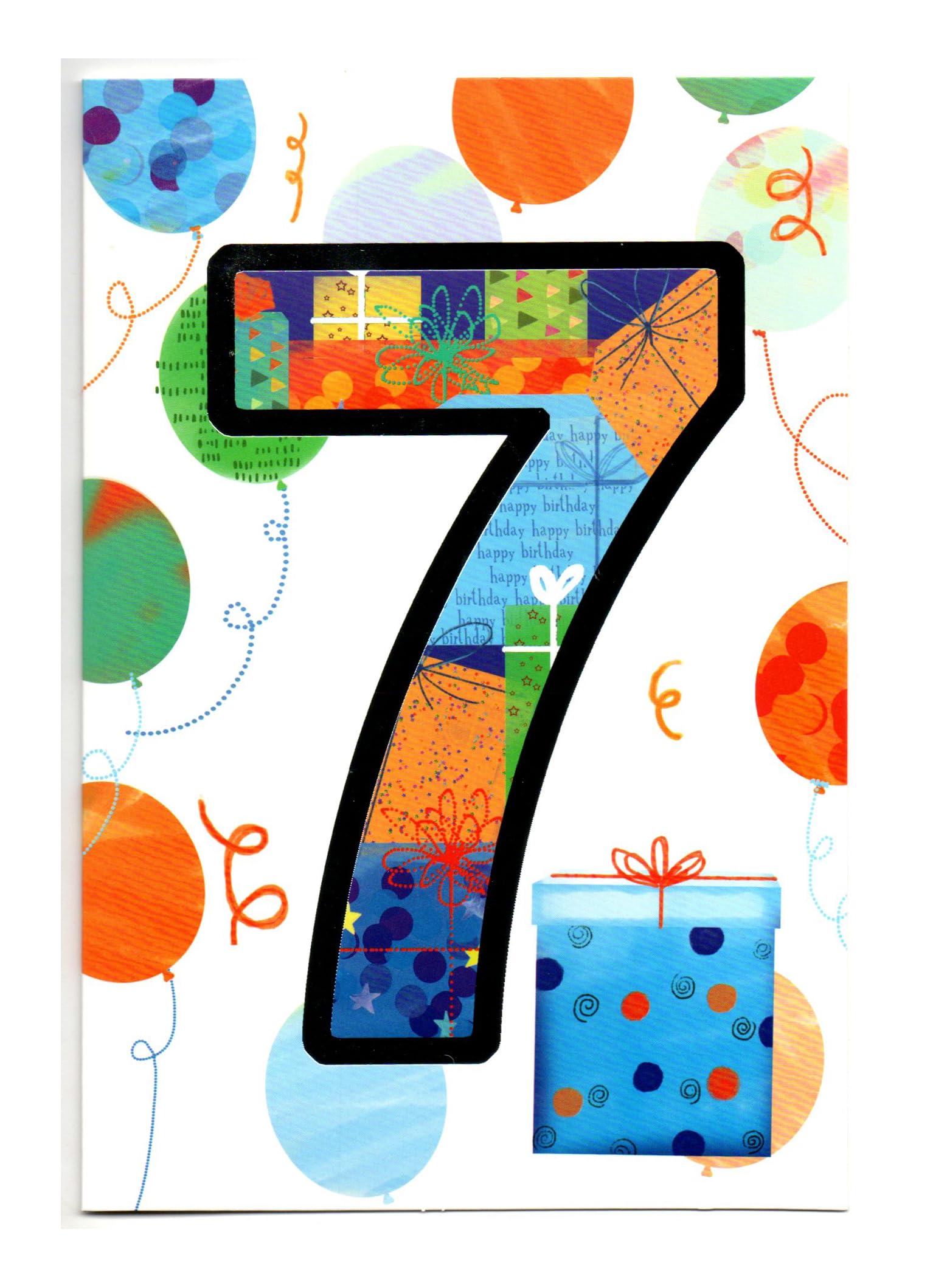 Birthday Card for Seven (7) Year Old Boy - Free Post (UK)