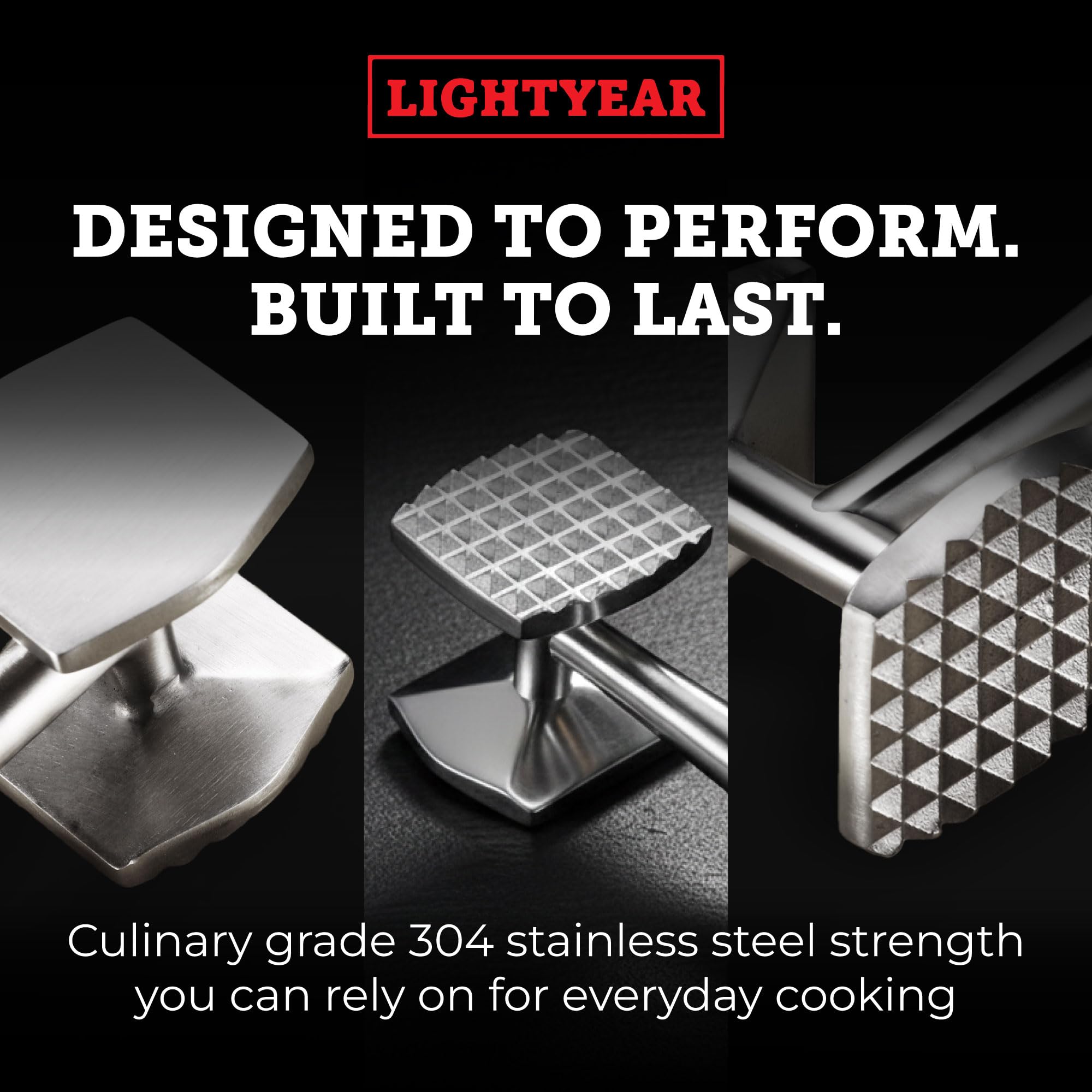 Lightyear Stainless Steel Meat Tenderizer -8