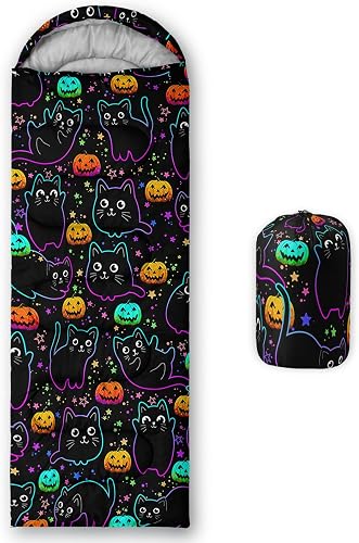 HOSIMA Dear Hunting Pattern Cold Weather Sleeping Bags for Kids Adults. | Black Light Weight Waterproof Sleeping Bags for Outdoors Hiking
