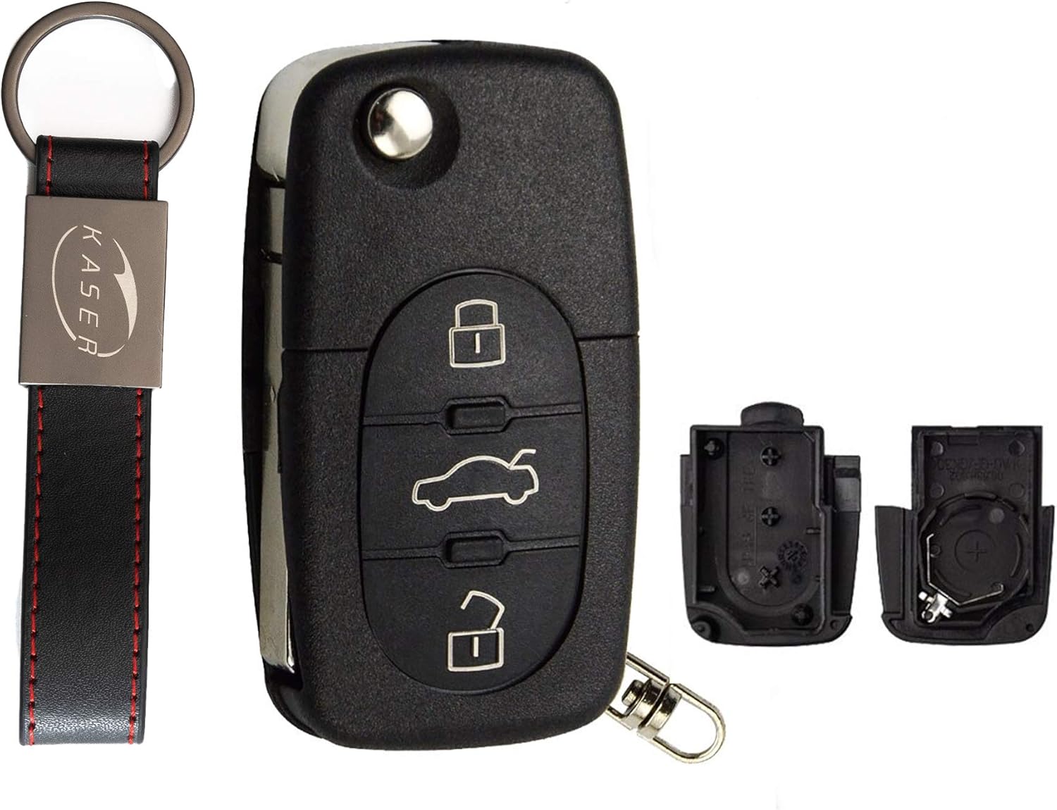 Audi Ersatzschlüssel 868MHz - 3 Tasten Fernbedienung Für A4 A5 A6 Q3