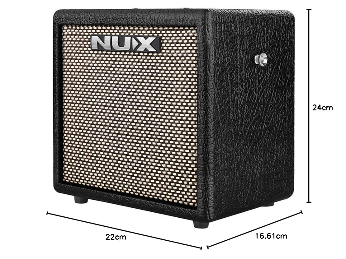 Nux Mighty 8BT MK2 Tragbarer Modeling Gitarrenverstärker mit Bluetooth + keepdrum Klinkenkabel