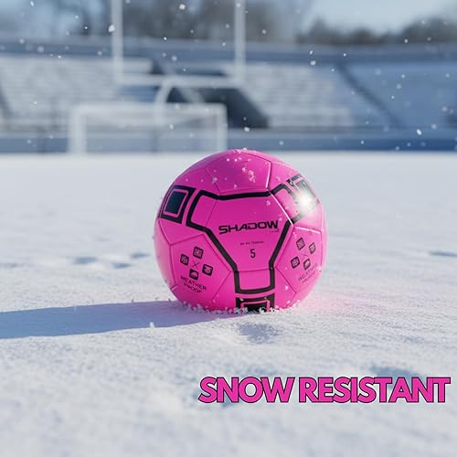 Miniatura 4 de Shadow Model Soccer Ball, Metallic Bright Color, Size 5 Soccer Ball. Weatherproof Soccerball. Ultra Thick Cover Ideal for Inclement Weather Due to
