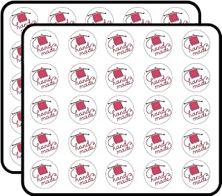 50 PCs Cute Knitting Hand Made Calligraphy Icon 1" Stickers Decals Laptop Notebook Phone Waterproof Vinyl Trendy