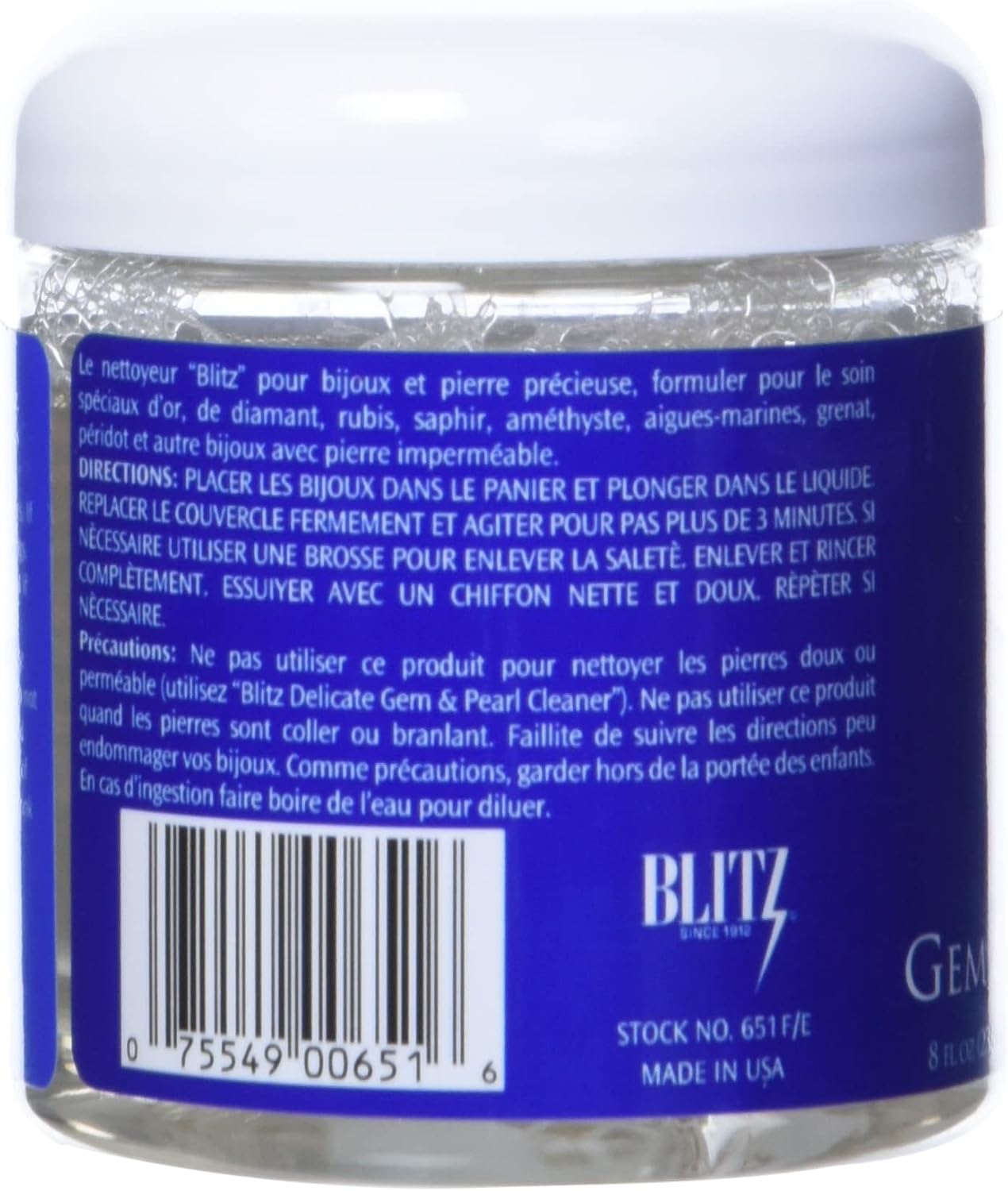 Blitz Gem and Jewelry Cleaner 8 oz