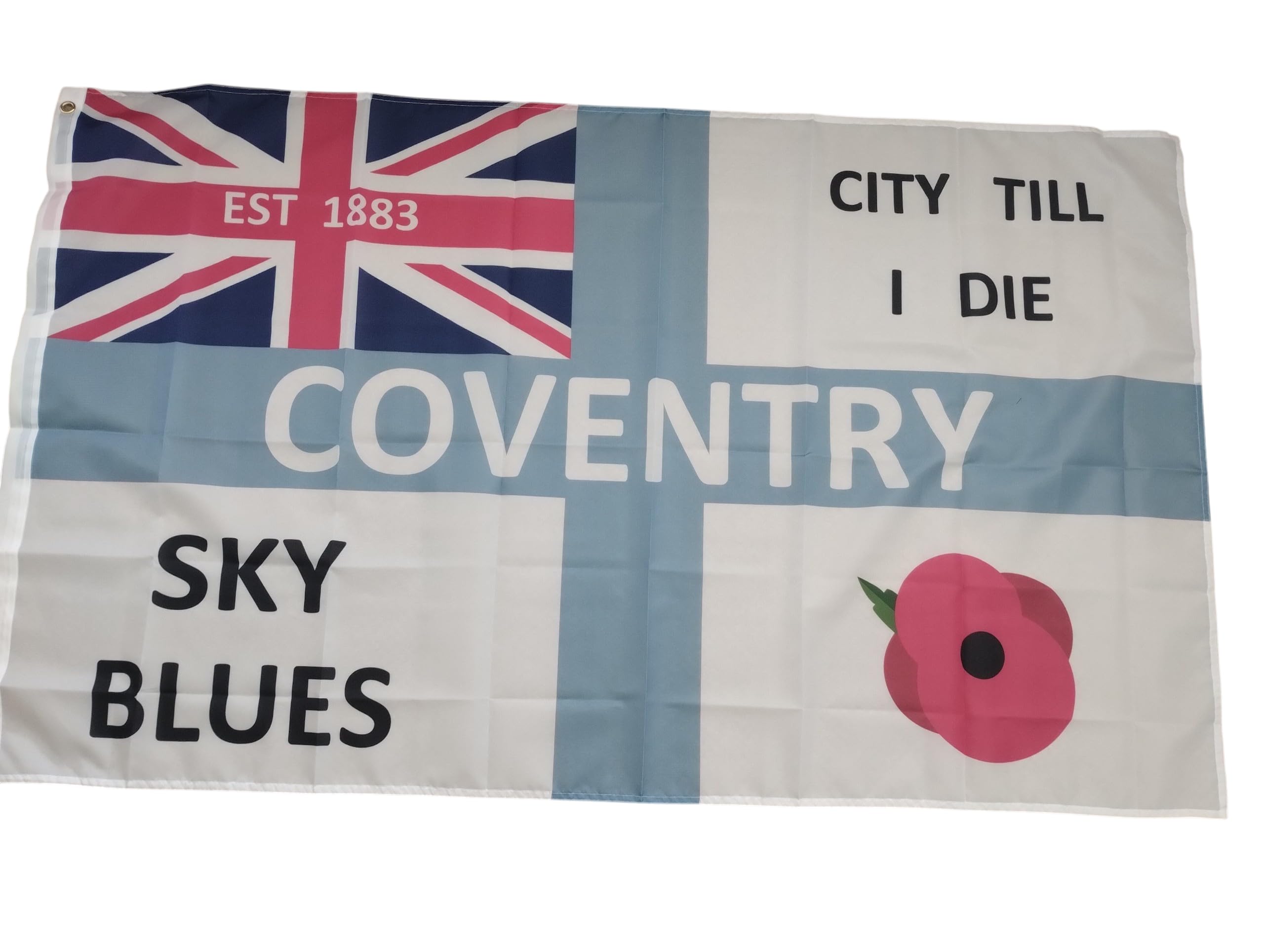 Coventry city colours flag 5 x 3