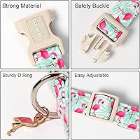 Vista 36 de DOGWONG Collar de perro Airtag de algodón y cáñamo, collar resistente para perros con soporte para Airtag, collares verdes para perros pequeños