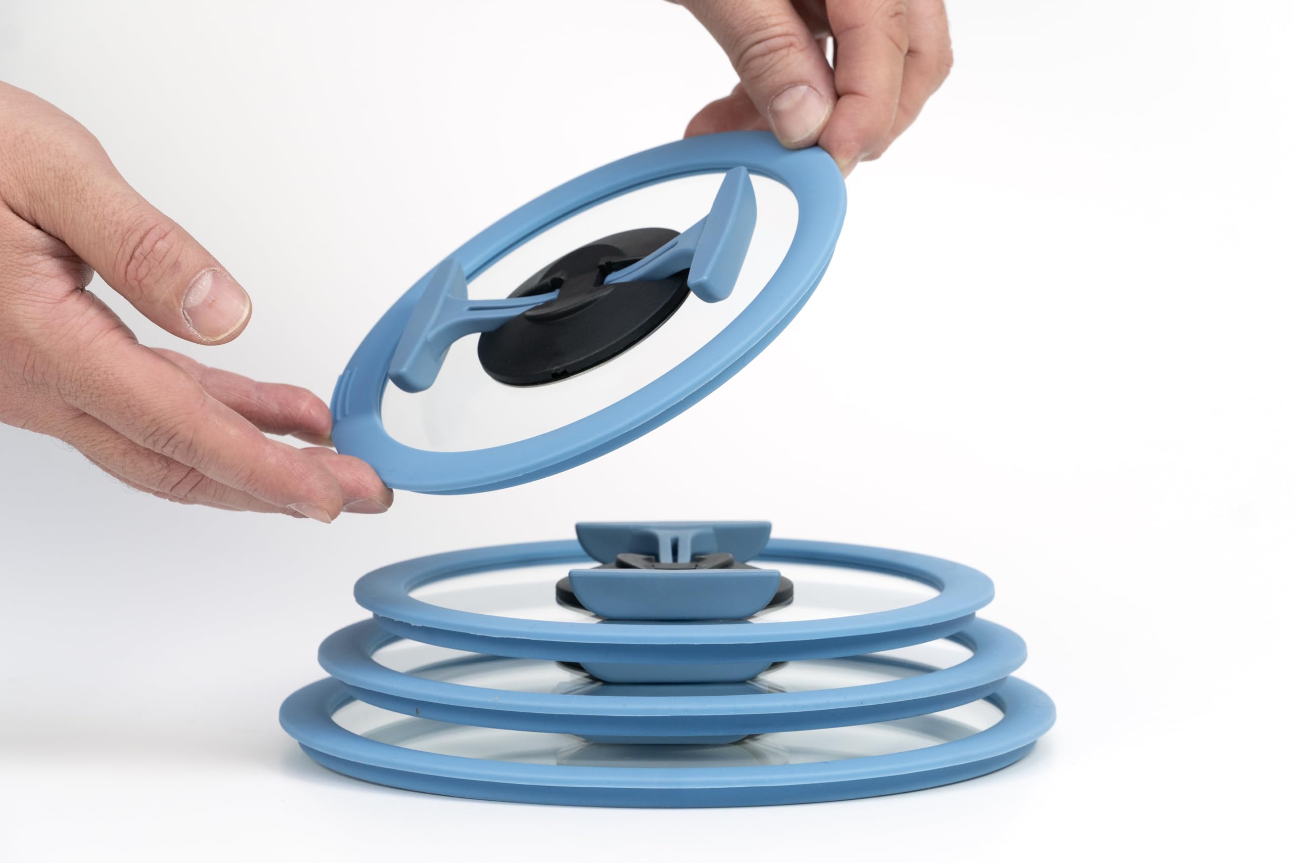 Cookvision Couvercle En Verre Avec Bord En Silicone, Verre