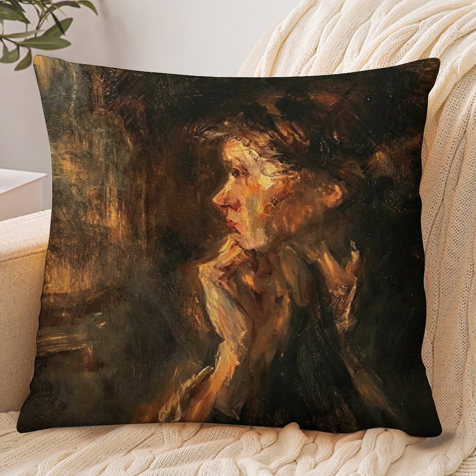 Fekiloot Style Vintage Woman Pillowcase Pillow Sham Pillow Case