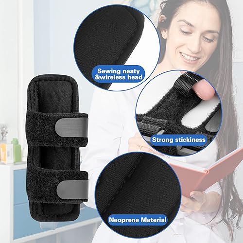 Miniatura 4 de Xxerciz 3 férulas de dedo gatillo, enderezador de dedos, soporte estabilizador de dedos para dedos, adecuado para índice, medio, dedo anular,