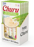 Vista 17 de INABA Churu - Bocadillos para gatos, puré cremoso para gatos, sin cereales, que se puede lamer y exprimir, suplemento con vitamina E y taurina, 0.5