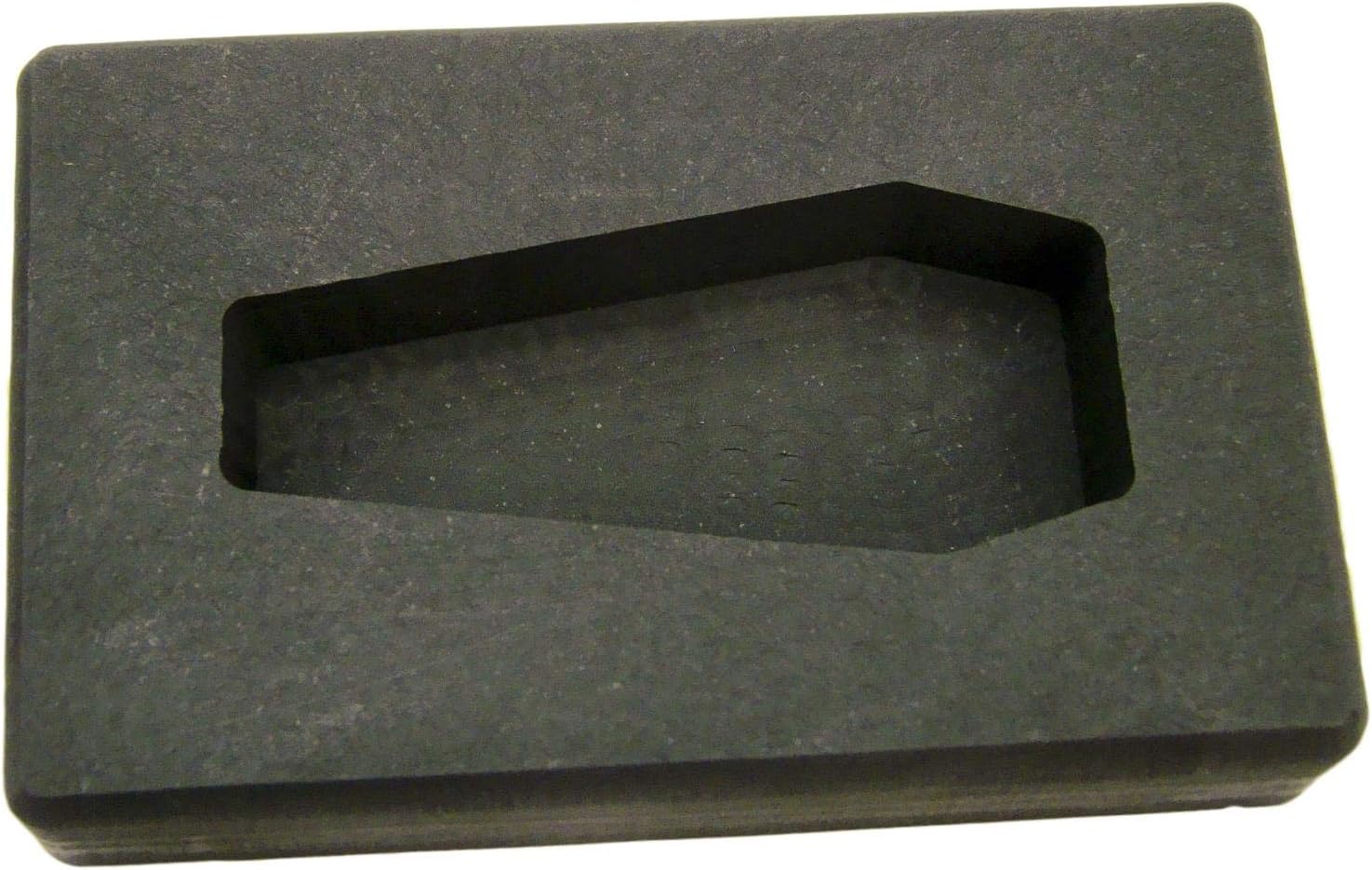 5 oz Coffin Shape Gold High Density Graphite Mold 2.5oz Silver Bar-USA Made