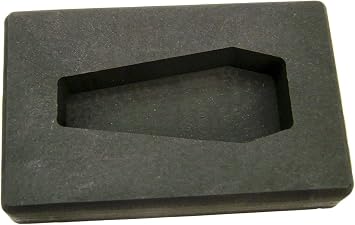 5 oz Coffin Shape Gold High Density Graphite Mold 2.5oz Silver Bar-USA Made