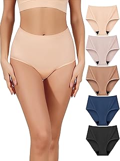 AIRCUTE Washable Absorbency Incontinence Underwear for Women Reusable Leak Proof Protective Panties for Bladder Leaks 52ml 5 Pack (X-Large, 5 Color)