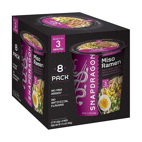 B08Y89DHJ1_image_2 Snapdragon Miso Ramen Sapporo Estilo con pasta miso y aceite de jengibre chile 8 tazas (juego de 3)