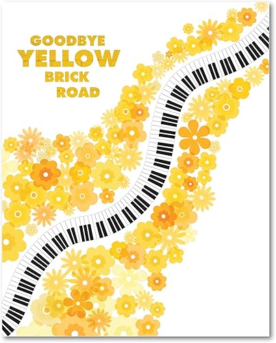 Miniatura 2 de Goodbye Yellow Brick Road - Lyrically Inspired Wall Artwork Classic Rock Music Print
