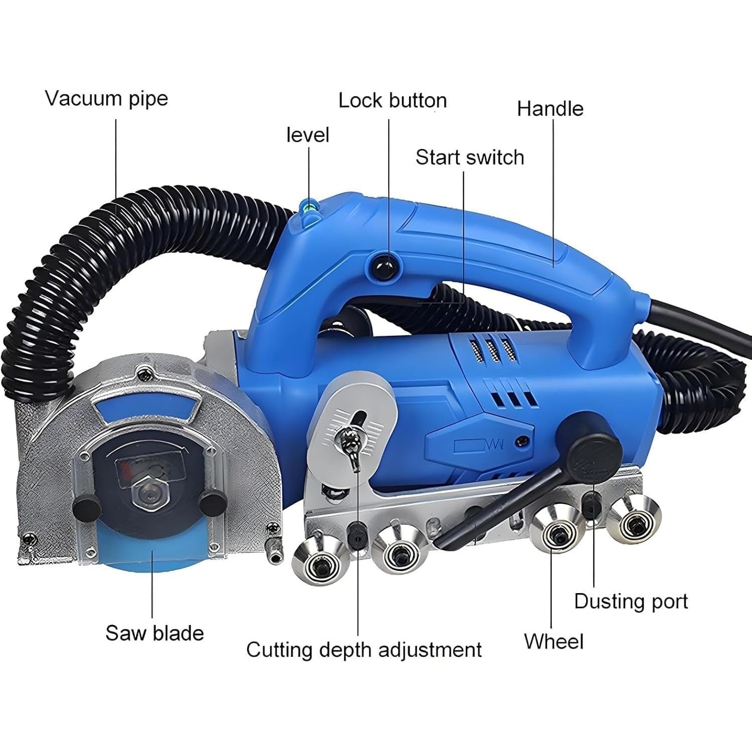 Limpiadora eléctrica de lechada de 1200 W, Herramienta eléctrica for Quitar lechada,y 9000 RPM con hoja de diamante para una limpieza eficiente entre azulejos y suelos Duchas Y Bañeras