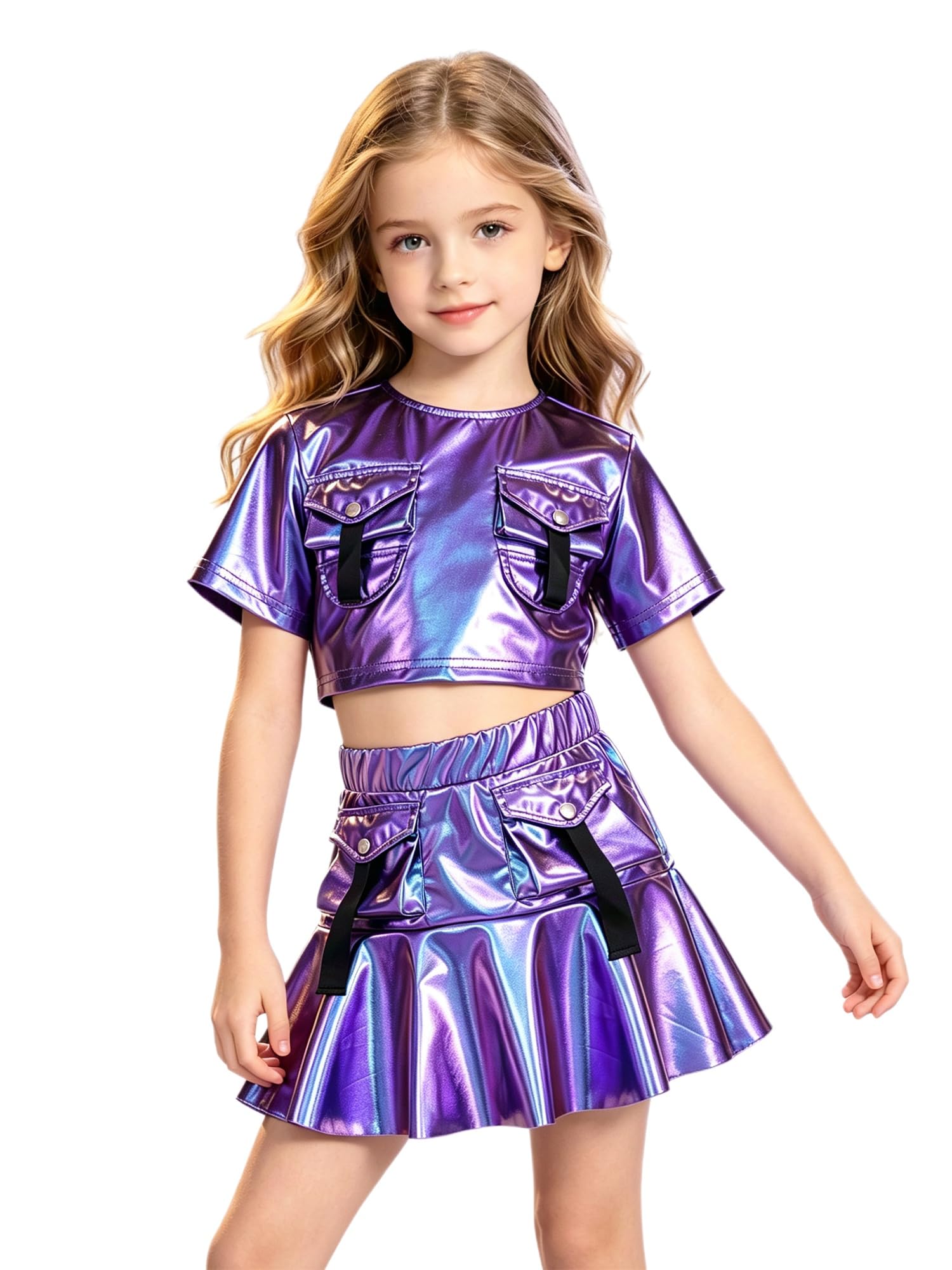Camiseta de cumpleaños y traje latino Jugaoge: el conjunto de dos piezas para regalar a niñas 8