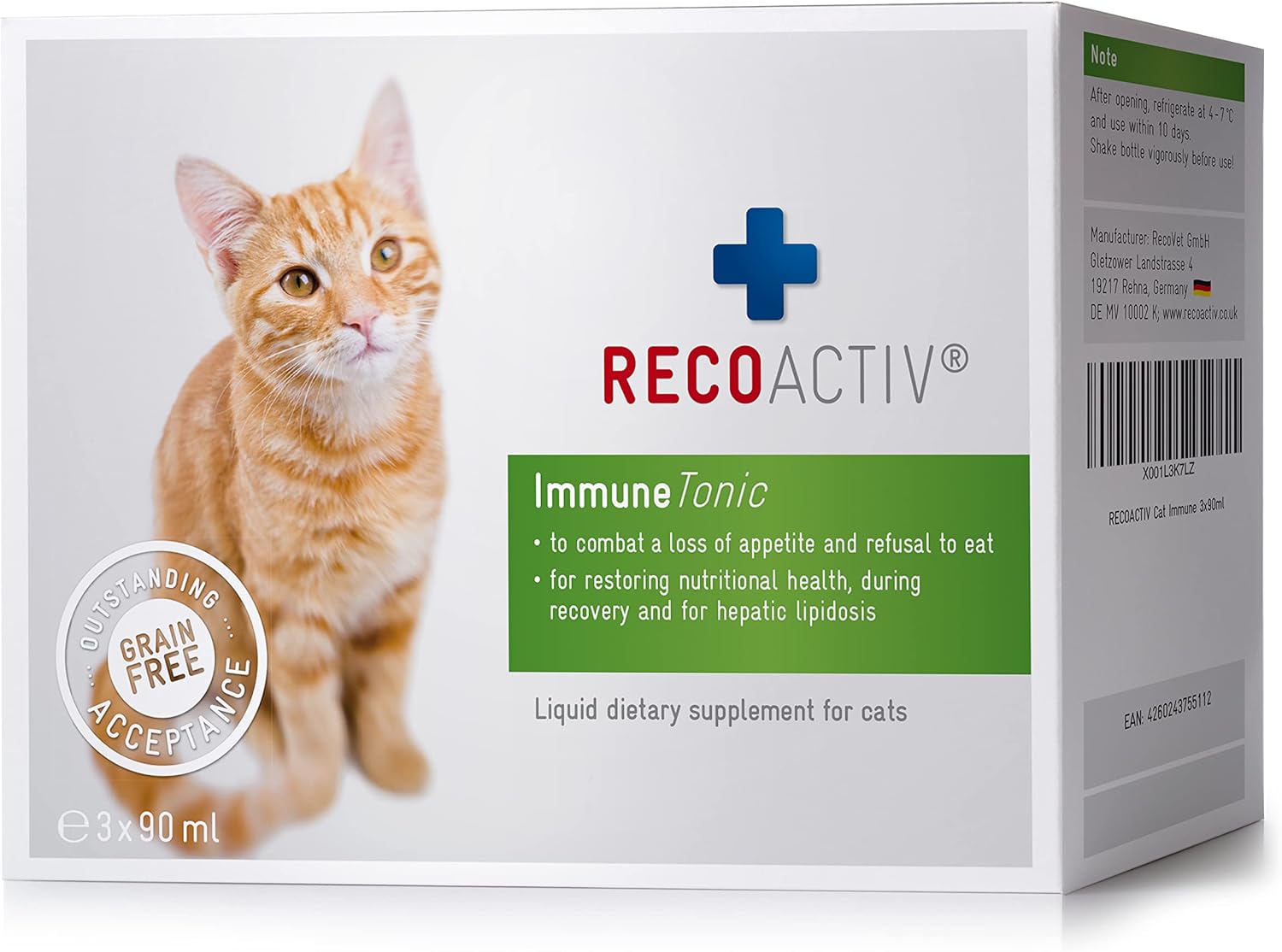 RECOACTIV Recovery Renale Per Gatti - Alimento Ipercalorico Per Problemi Renali, 3 X 90ml - Foto 8