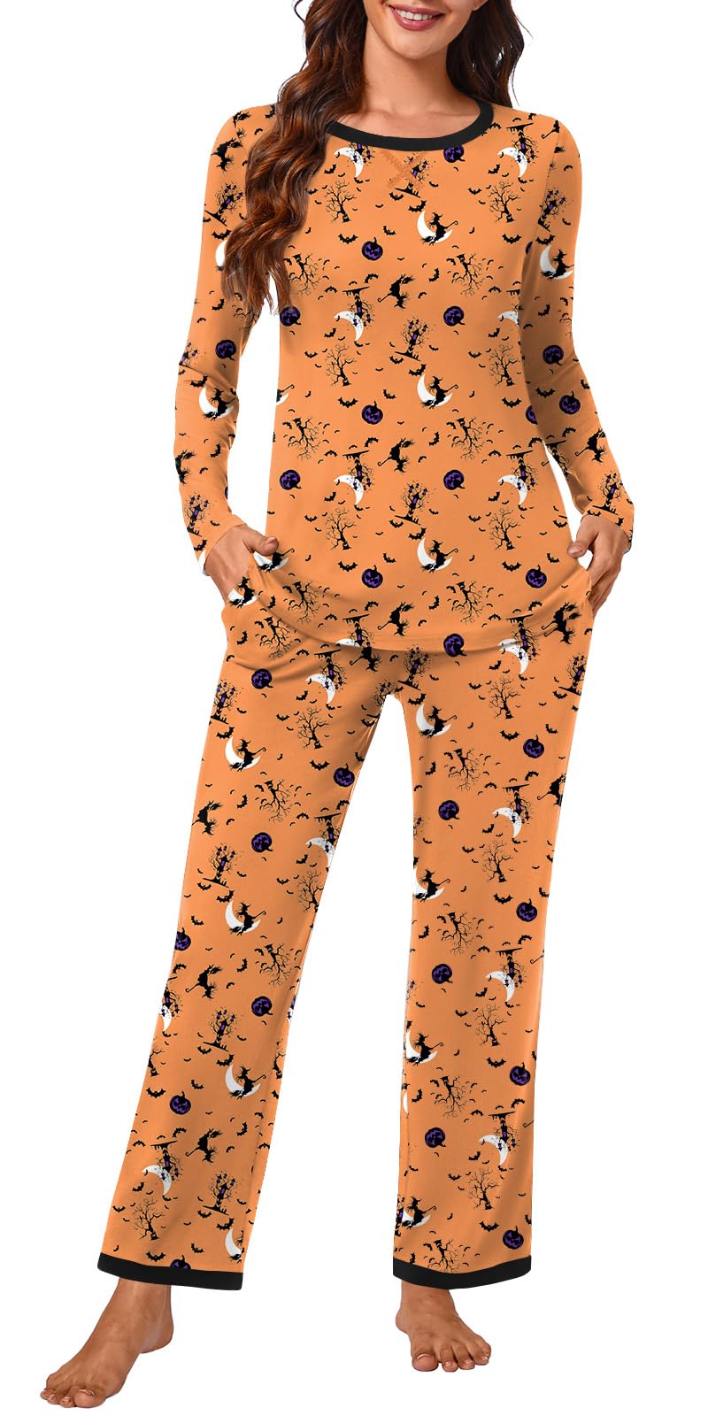 Bestbee Womens Pajamas Set 2 Piece Pjs Sets Ladies Winter Long Sleeve Sleepwear Soft Lounge Outfits With Pockets