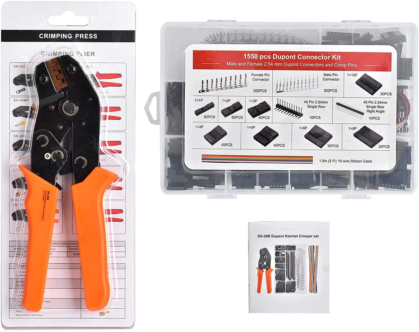 Dupont connector kit 520-delig - Bits & Parts Elektronica