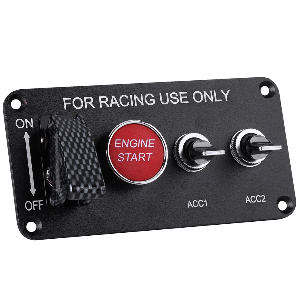 Panneau de démarrage à bouton poussoir de démarrage du moteur Panneau de course pour la course pour améliorer la sensibilité de la voiture ., commutateur de voiture