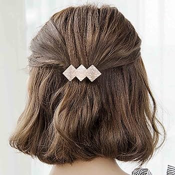 Amazon.com : Iaceble Gold Geometry Hair Clip Hair Pin Square
