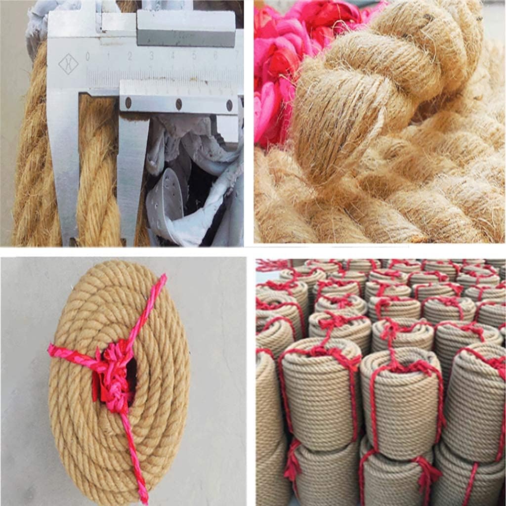 Jute Rope,Jute Twine, Natural Hemp Rope,Twisted Twine,for Garden,Gifts,DIY Crafts(20mm)