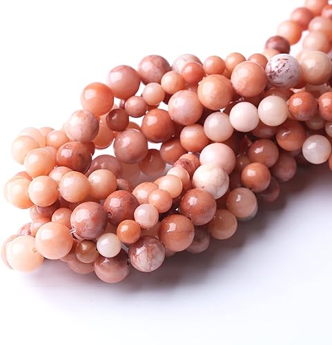 Miniatura 60 de Cuentas redondas sueltas de obsidiana negra de 0.236 pulgadas, cuentas de gemas naturales, cuentas de piedra energética de cristal para hacer joyas