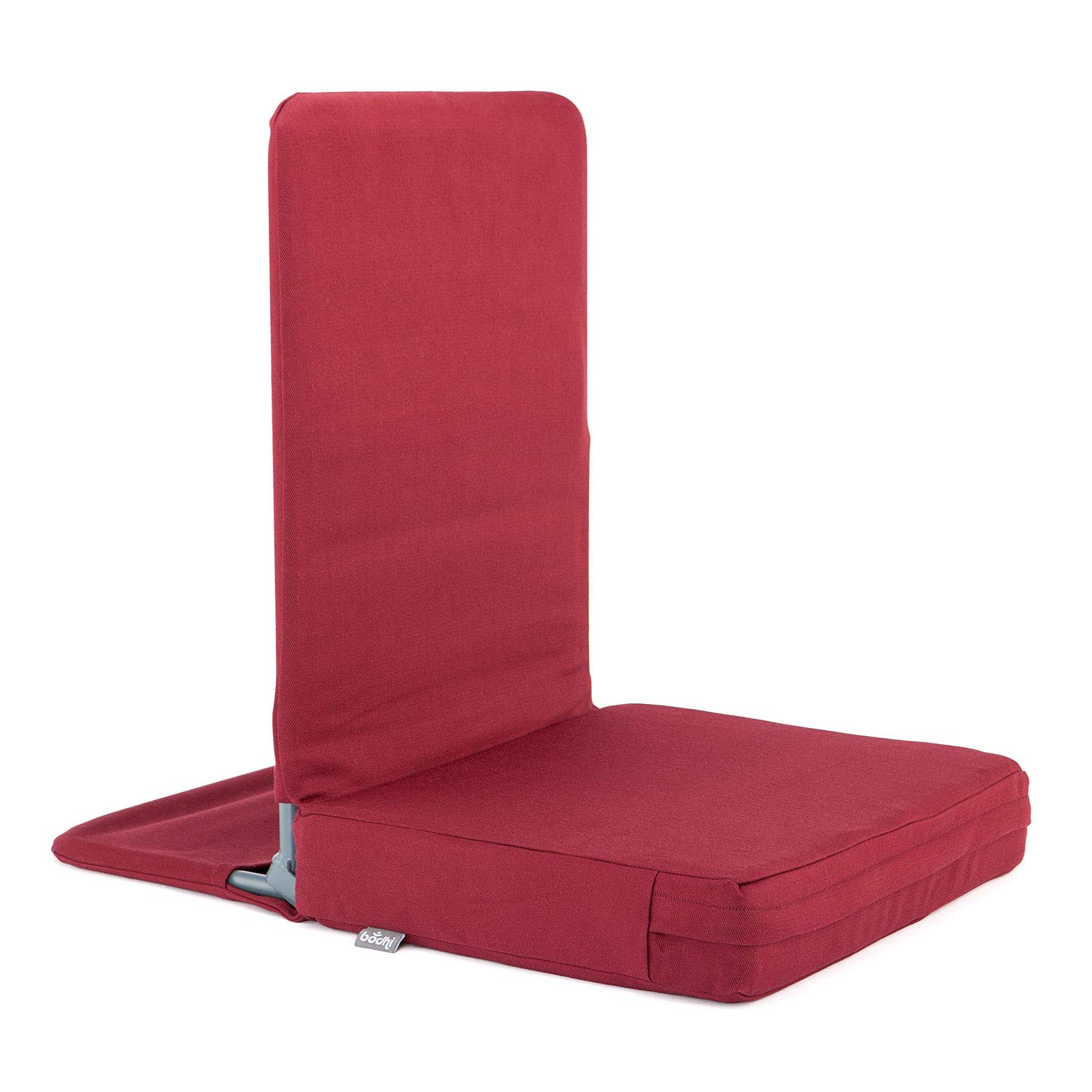 Bodhi Mandir - Sedia da pavimento XL, pieghevole, con cuscino spesso, con schienale imbottito, per yoga e mediazione, rivestimento lavabile