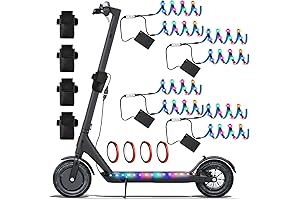 4 Set Electric Scooter Strip Lights Battery Powered LED Colorful Change RGB Skateboard Lights
