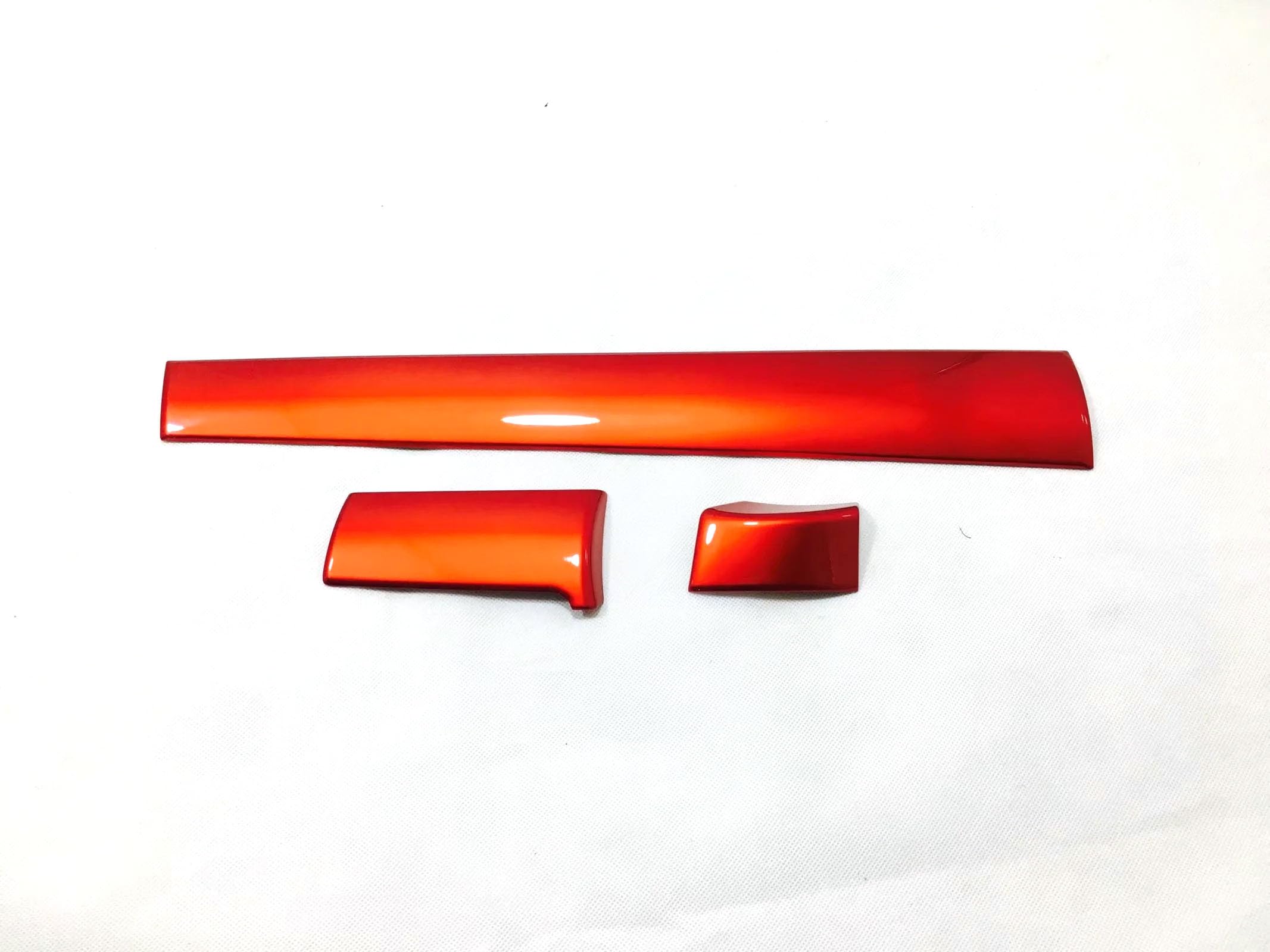Lot de 3 accessoires de voiture pour Honda Civic 10e génération 2016-2021 en ABS pour tableau de bord (rouge)