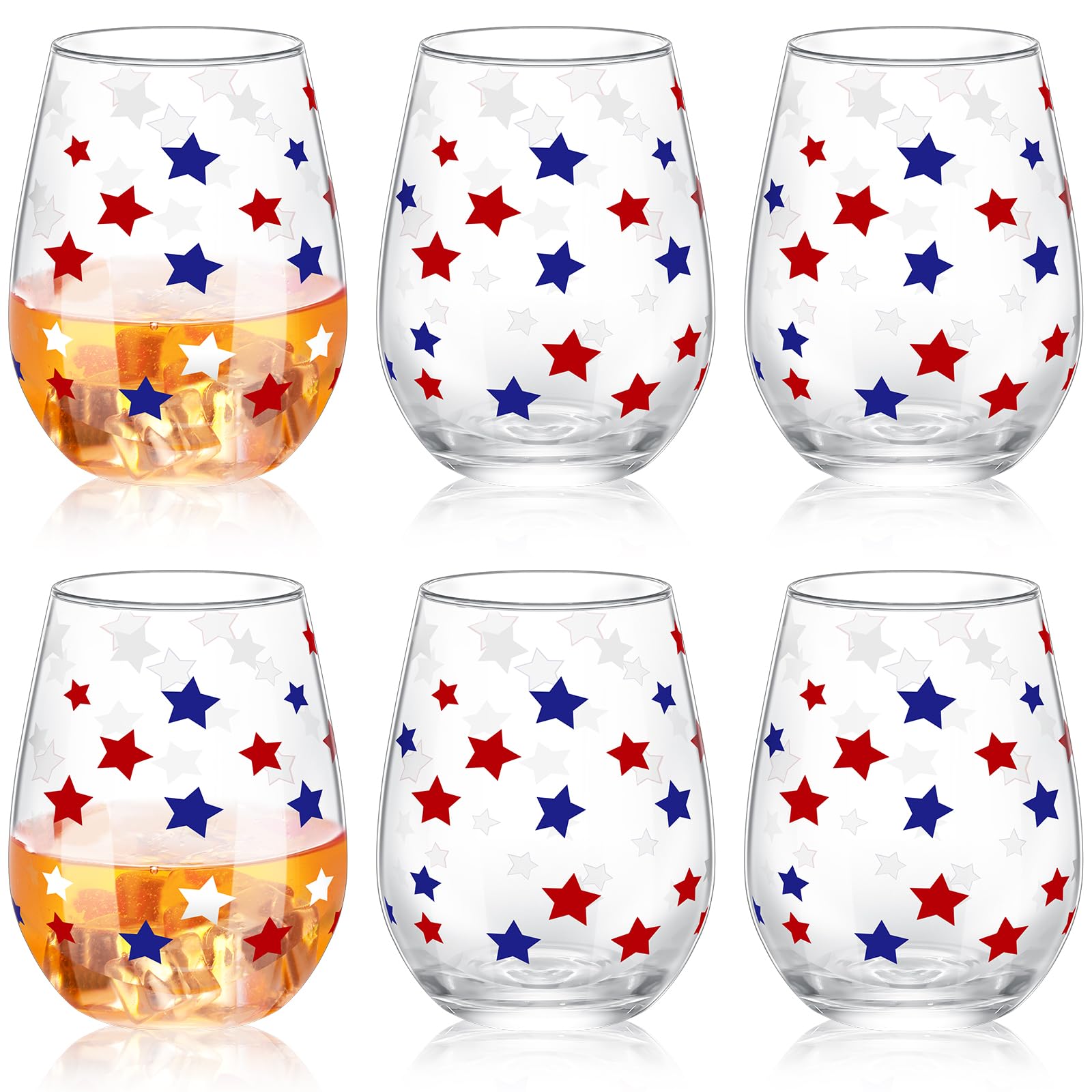Patriotic Wine Glass Set