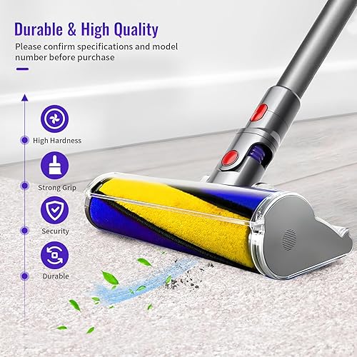 B0CFXS58SB_image_2 Augot Repuesto de cepillo de rodillo suave compatible con Dyson V8 Slim V10 Slim V12 Detect Slim V15 Detect Slim, accesorios de aspiradora de barra