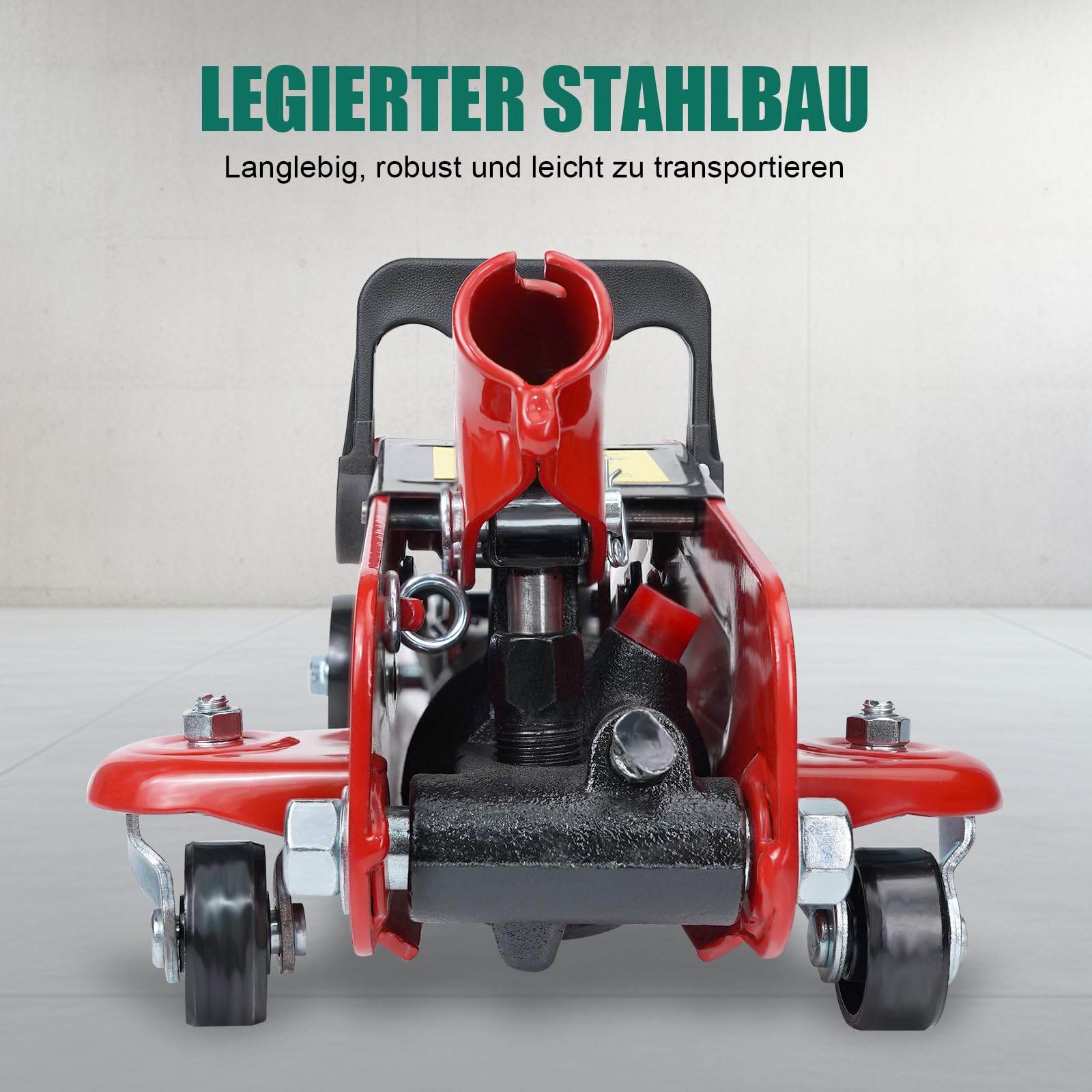HYCHIKA Hydraulischer Wagenheber Hydraulisch 2.0T, Rangierwagenheber mit Hydraulischer Kolben-Schnellhubpumpe, Hydraulikheber, 135-320 MM Hubbereich, für Limousine, SUV, Reifenwechsel Ersatz