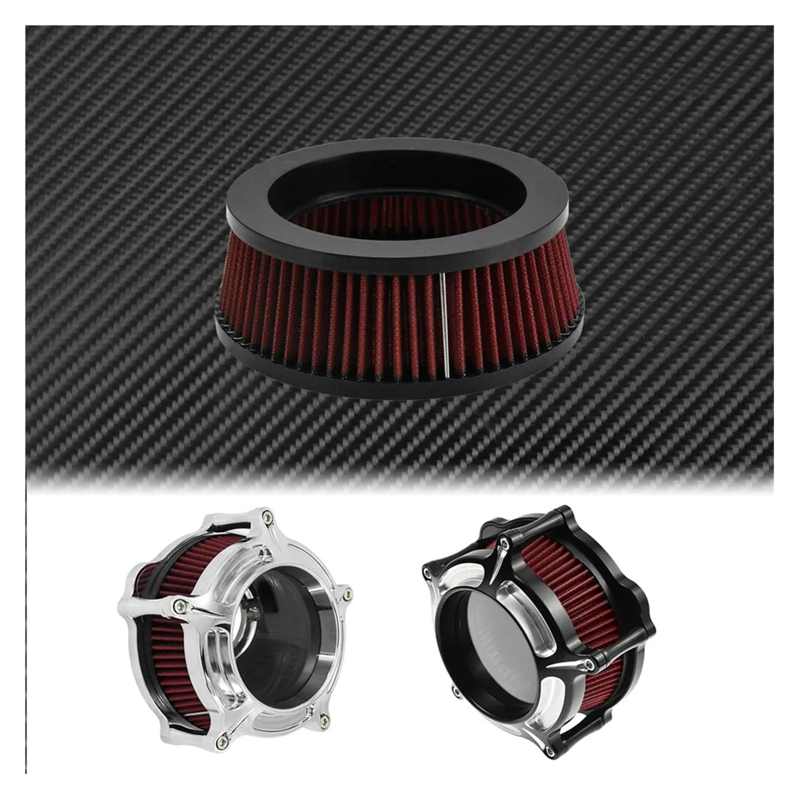 Filtro Aire Motocicleta Limpiador De Filtro De Aire para Motocicleta Elemento Interno De Repuesto Gris Rojo Azul para Har&Ley Touring Dyna Softail Sportster 883 1200