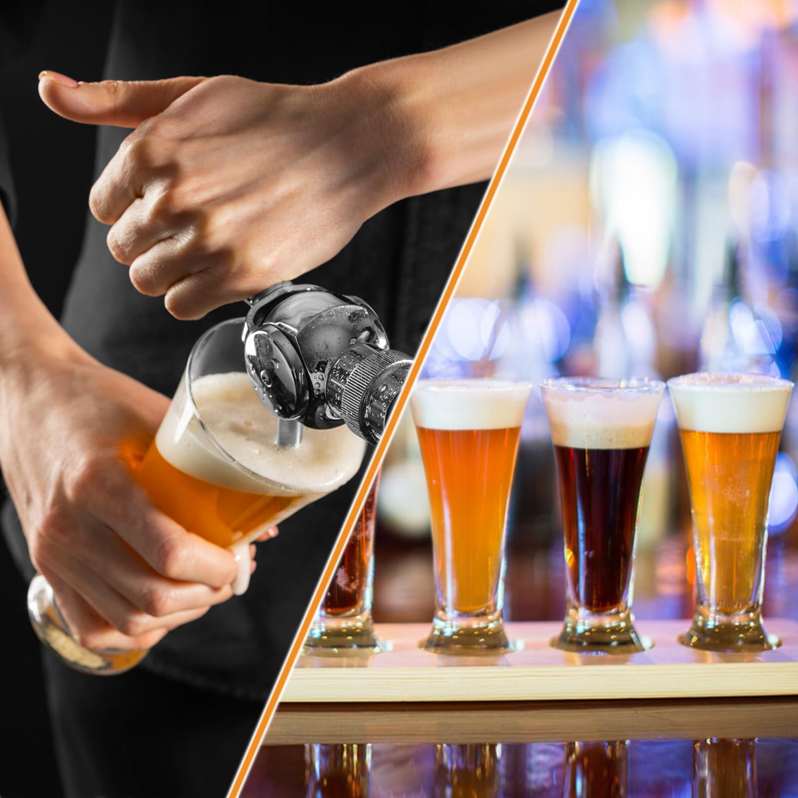 Digitaler Bier-Durchflussmesser BM-05, LED-Display, mit Netzteil und Zubehör,Den koschere bier - und getränkezähler