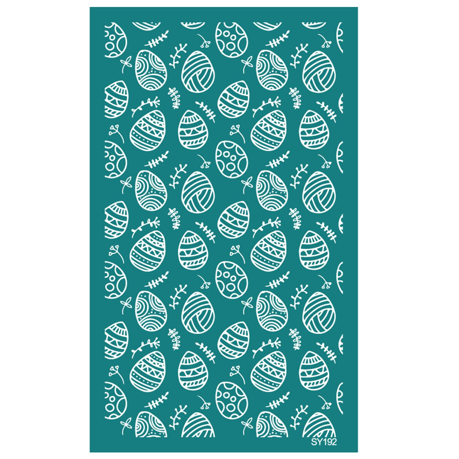 Jazuaiao Rabbits Eggshell Silk Screen Stencils 6.3x4Inch Washable Silkscreen Print Stencils for Clay Earrings Jewelry Making Transfer