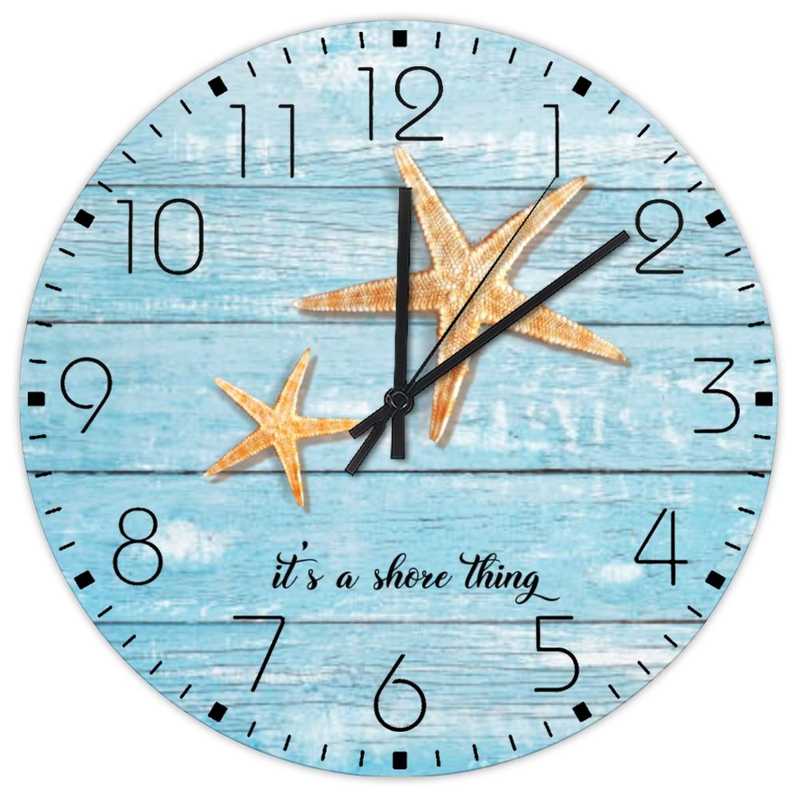 Horloge minimaliste ronde pour stopper le bruit du tic-tac dans la chambre