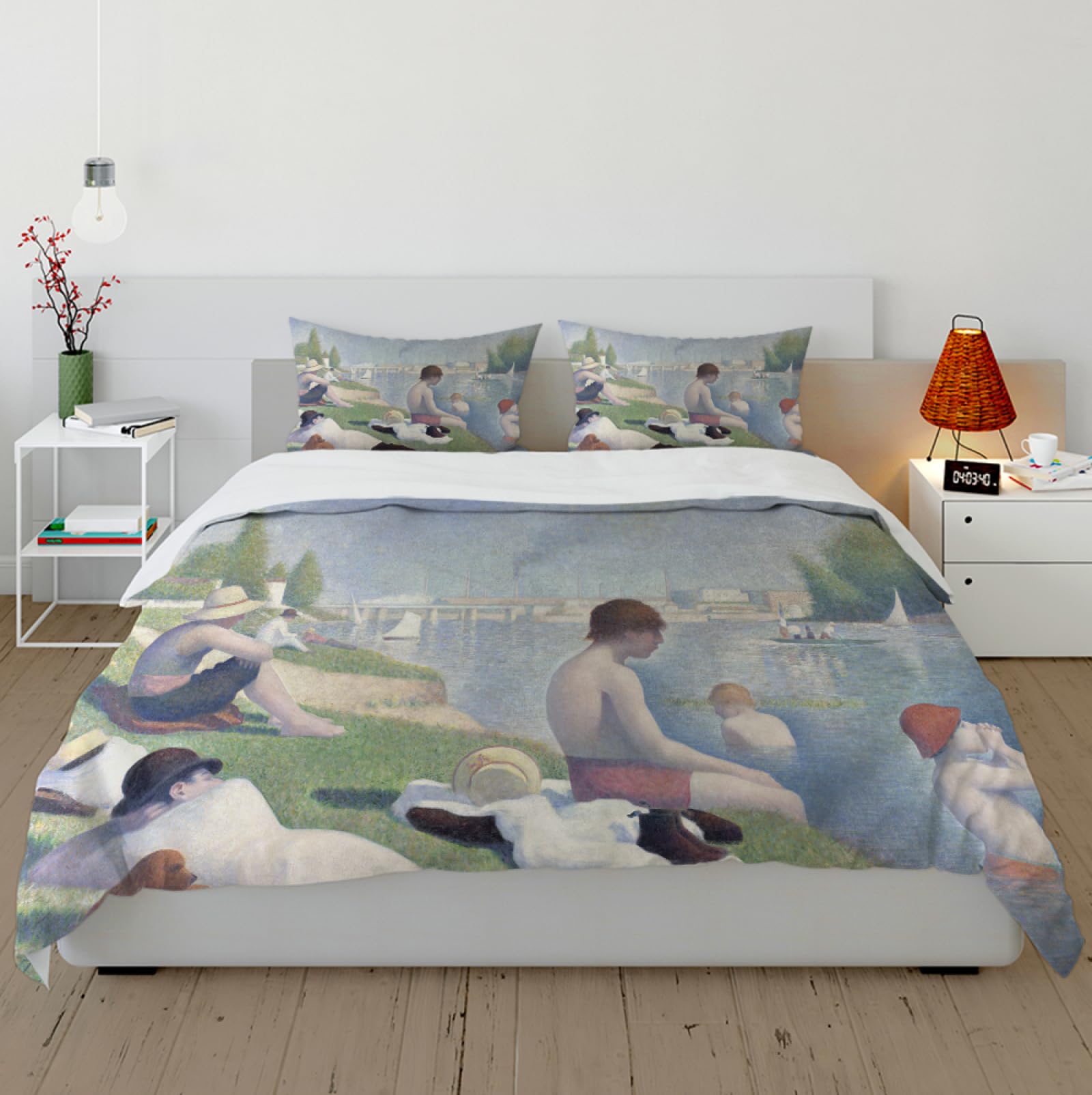 Housse de couette pour garçon motif natation Seurat : sublimez sa chambre d'ado 260x220cm