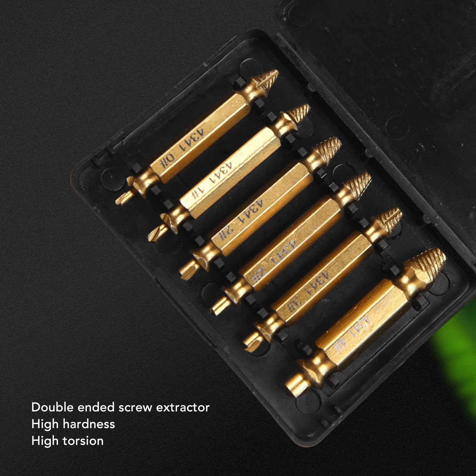 Juego de extractores de Tornillos, Kit de extracción de Fijaciones de Acero al Cromo vanadio con Taladro y Llave para machos de roscar para reparación de maquinaria Industrial.
