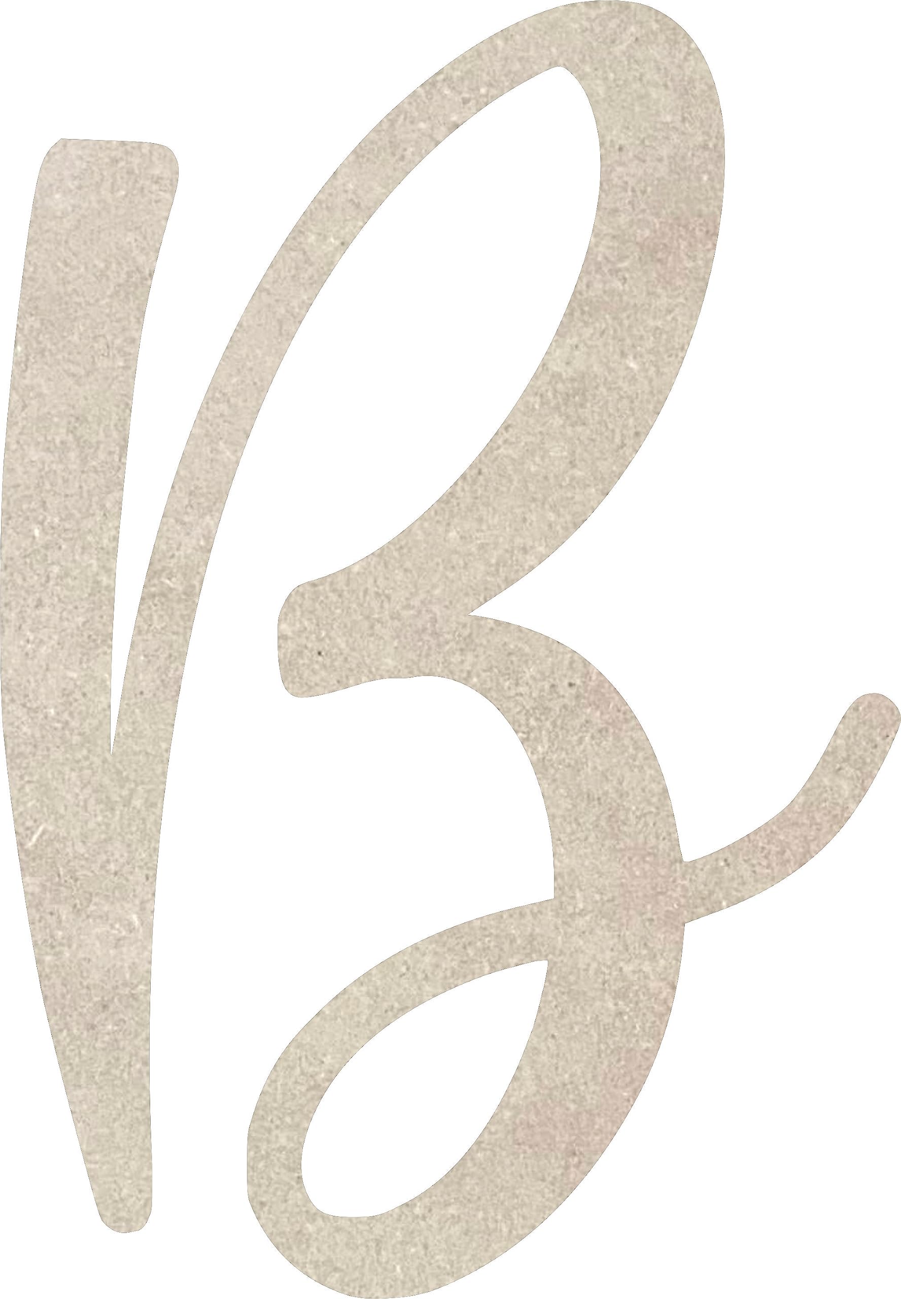 Unfinished Wood Letter 8 – Cailyn Bloom Font MDF Cutout, 1/8 Inch Thick, For Crafts & DIY Decor
