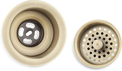 Miniatura 7 de Signature Hardware 480532 Colador de cesta de 4-1/2" con cordal - Oro cepillado