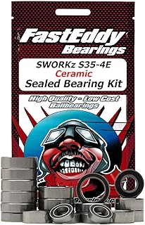 FastEddy Bearings Compatible with SWORKz S35-4E Ceramic Sealed Bearing Kit
