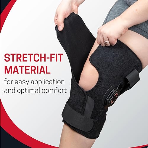 Miniatura 3 de Rodillera con bisagras Rally  Rodilleras totalmente ajustables para aliviar el dolor de rodilla  Rodilleras cómodas y transpirables con bisagras