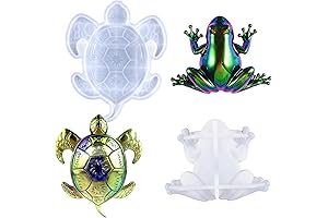 Silicone Mold Set: Frog Resin Casting Molds