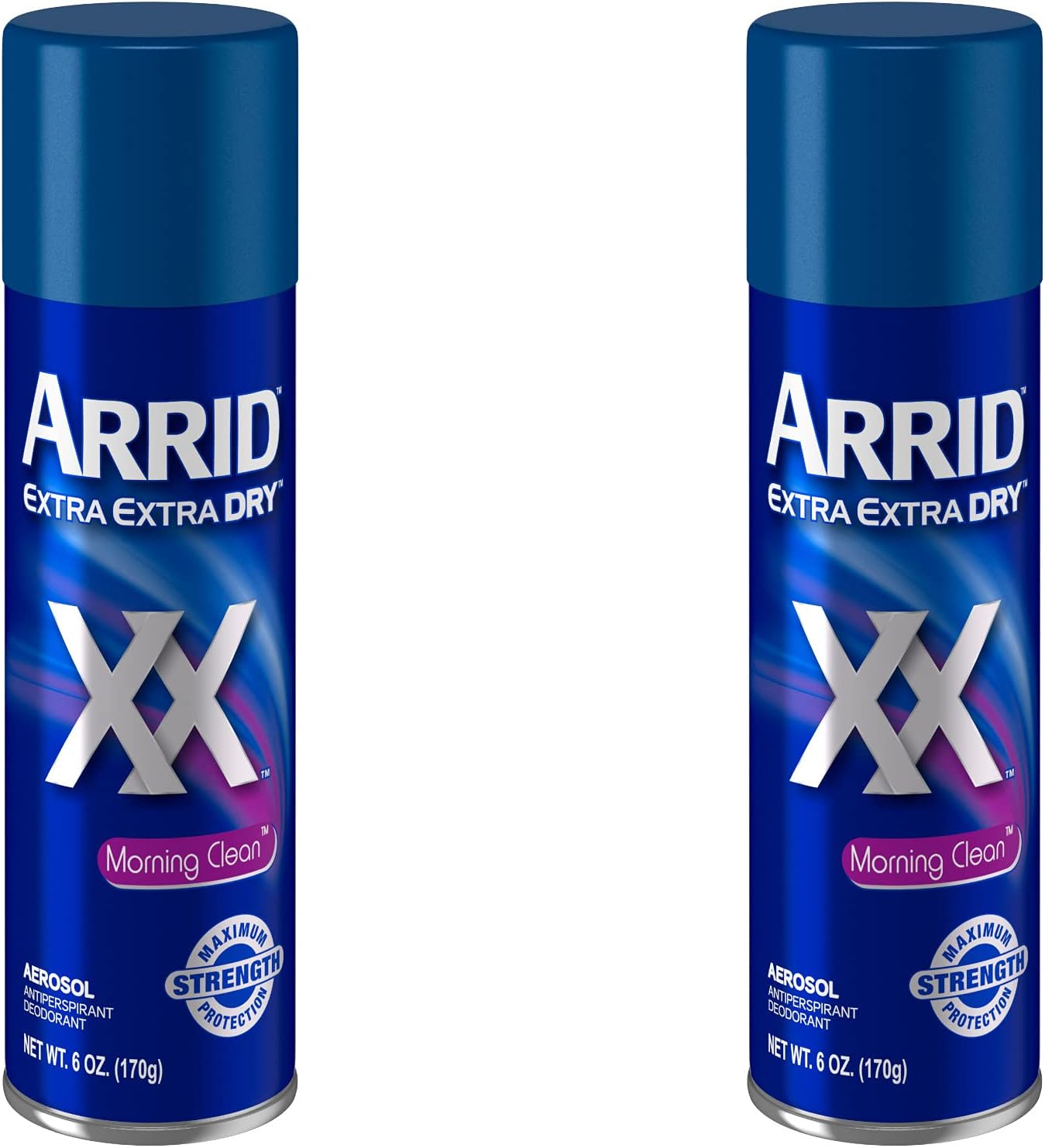 Arrid Deodorant 6 Ounce Aerosol XX Morning Clean (177ml) (2 Pack)