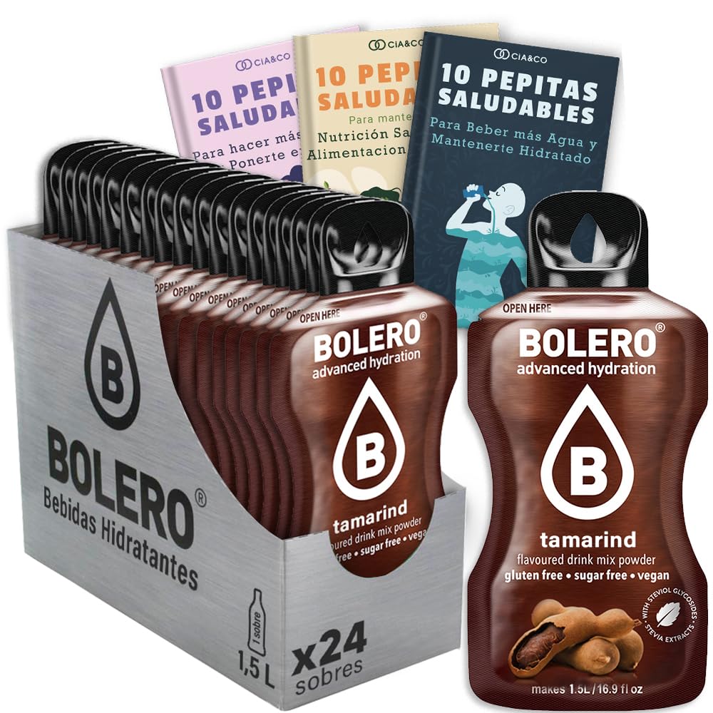 24 x Bebida Bolero COLA Hidratante Sin Azucar (24x9 grs) + 30 Pepitas Saludables para una vida más sana by Cia&Co — view 95